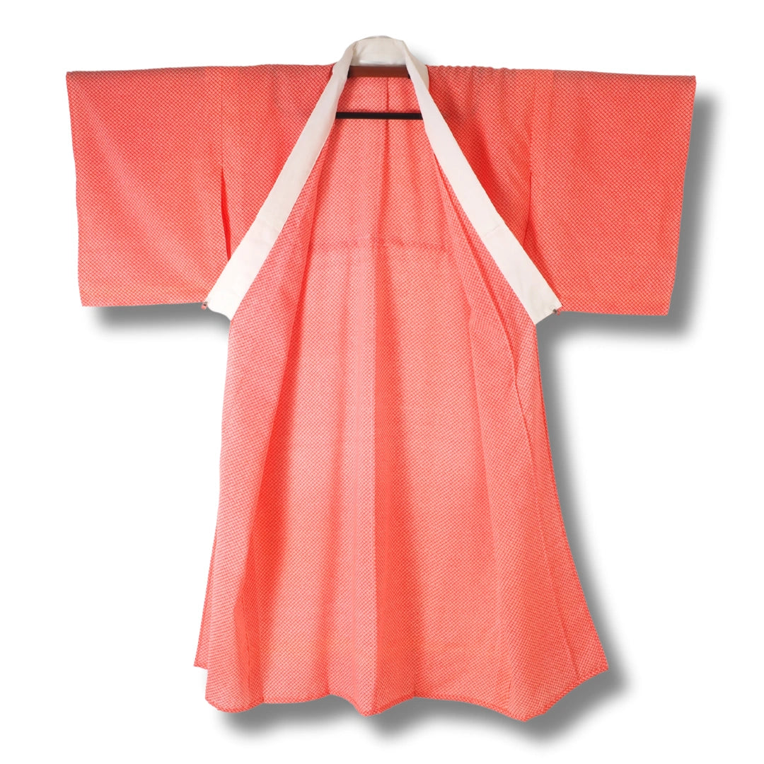 Vintage Damen Naga-Juban koralle mit feinem Muster