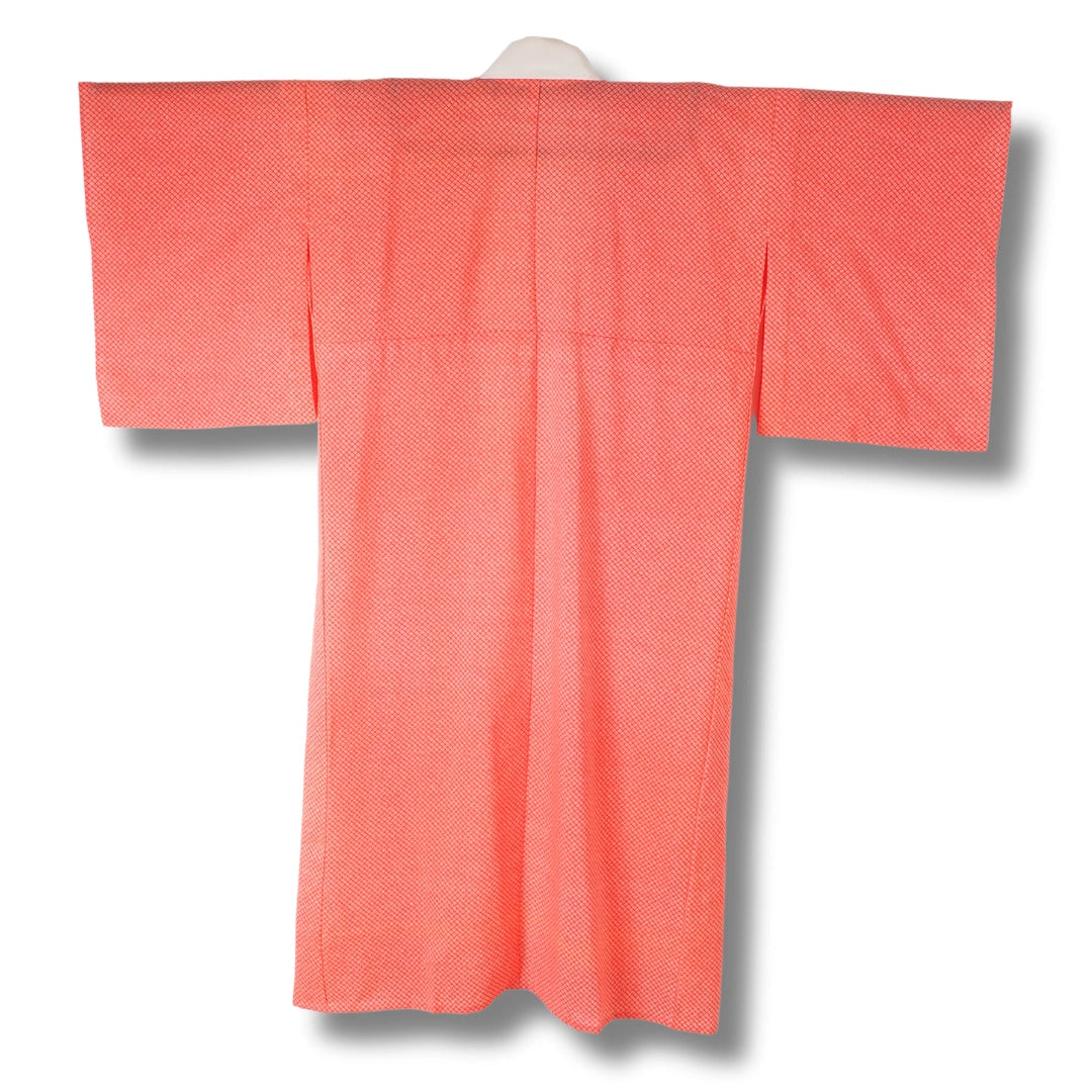 Vintage Damen Naga-Juban koralle mit feinem Muster