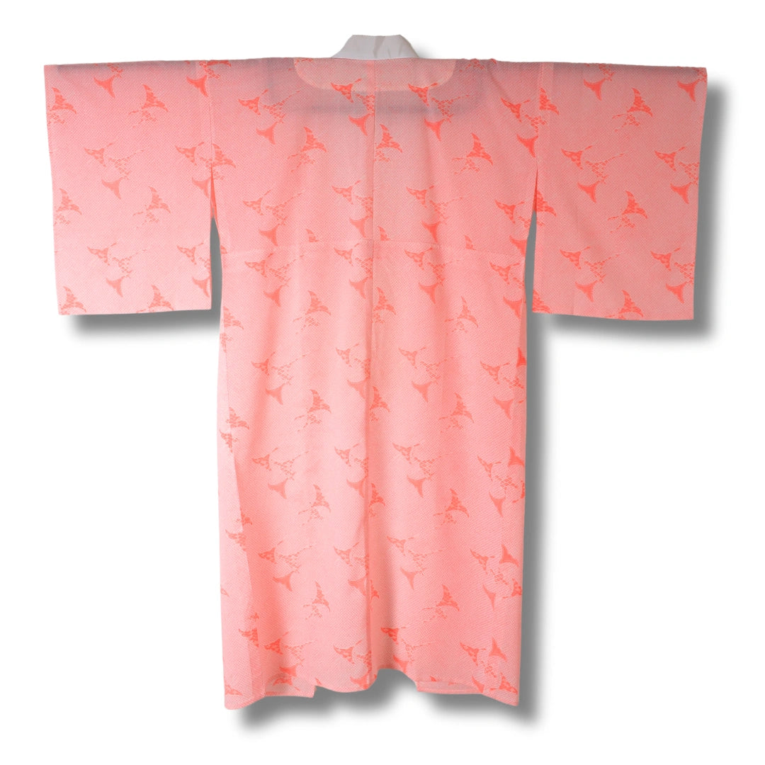 Vintage Damen Naga Juban – Pink mit Vögeln
