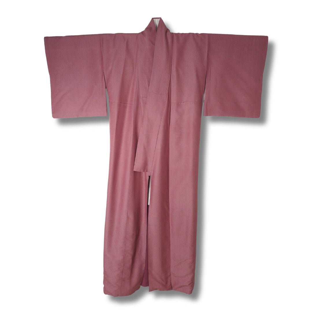 Vintage Iromuji Kimono lila mit feinem Muster
