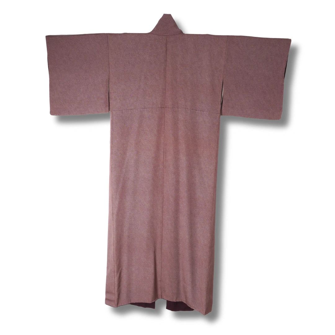 Rückseite eines lilafarbenen Edo Same Kimono