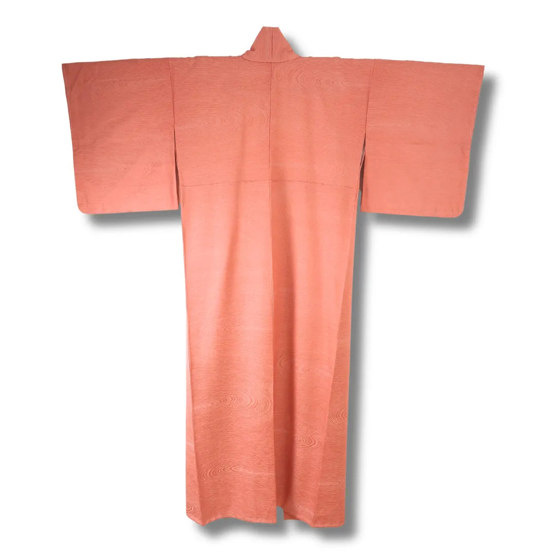 Vintage Iromuji Kimono pfirsich Rückansicht