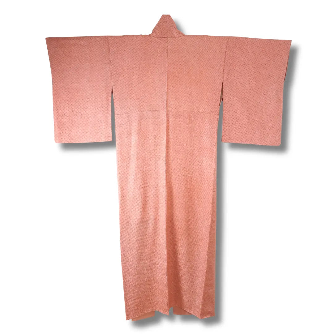Rückansicht Shibori Kimono in Pfirsich