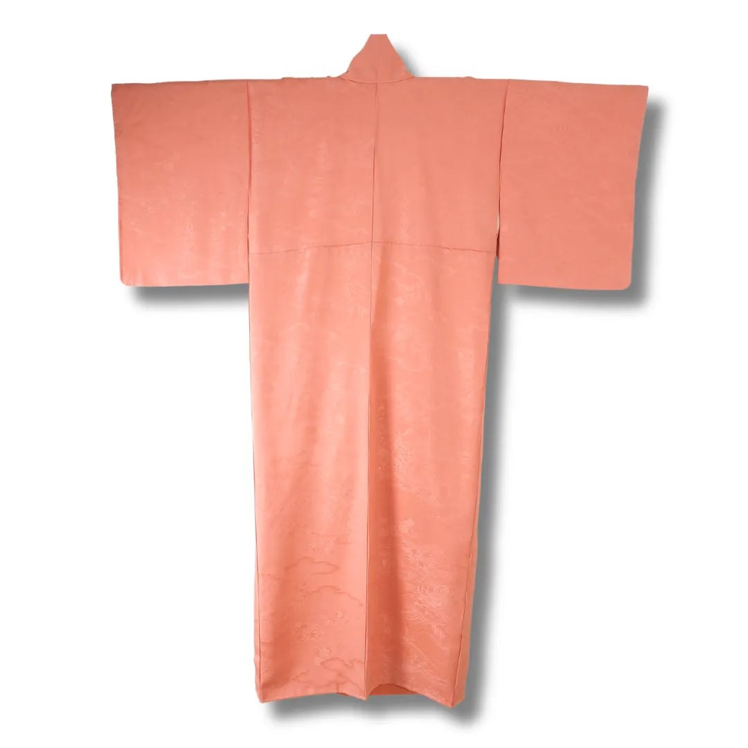 Rückansicht pfirsichfarbener Iromuji Kimono