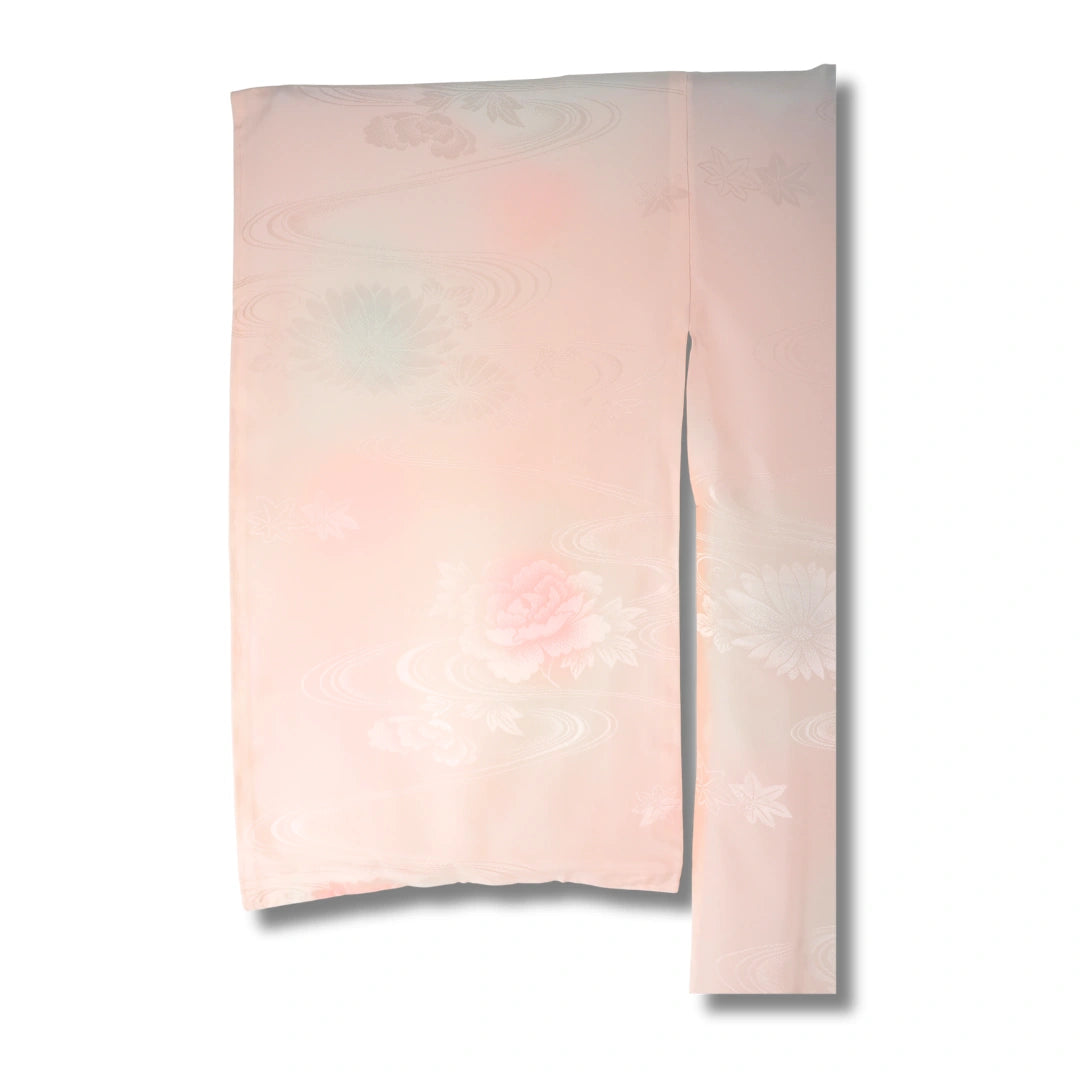 Vintage Damen Naga Juban rosa mit Pastell-Blüten