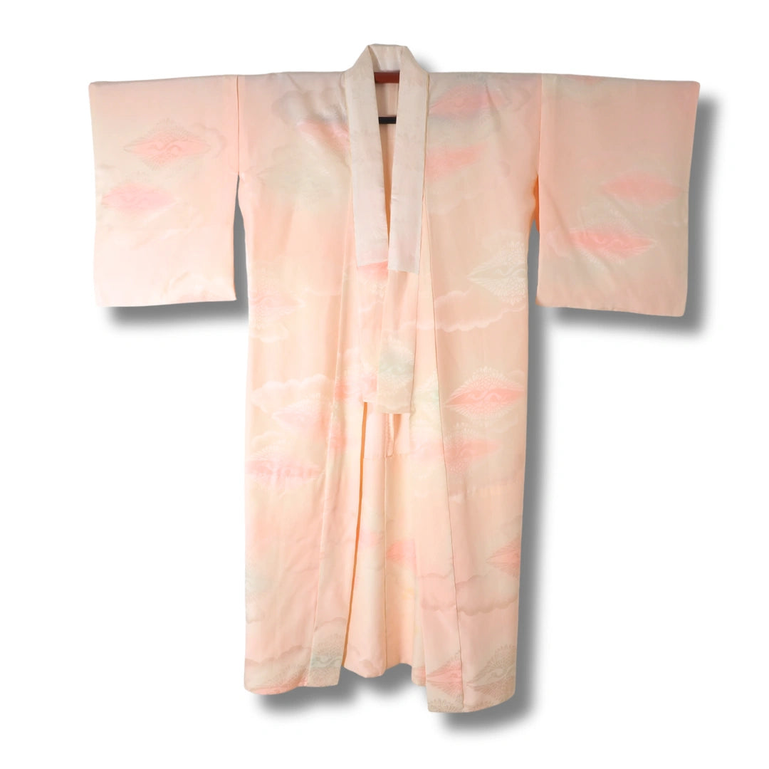 Vintage Damen Naga-Juban pastellrosa Kranich