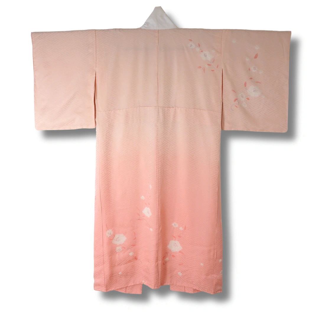 Vintage Damen Naga Juban – Rosa mit weißen Blumen