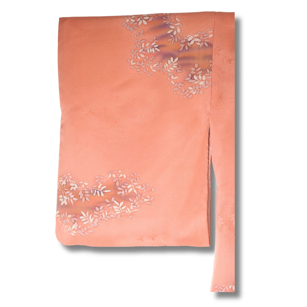 Detail des Ärmels eines rosa Komon Kimono