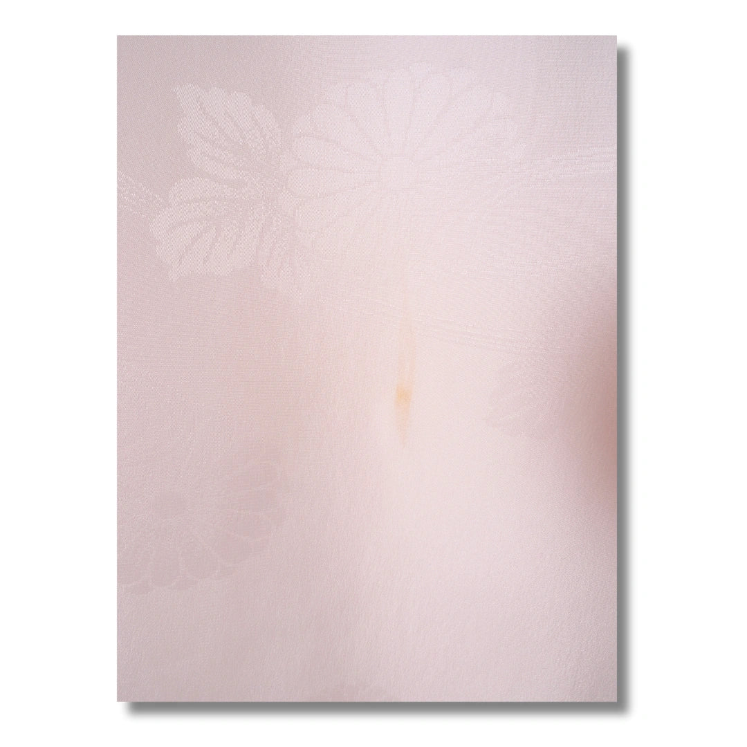 Vintage Damen Juban – Rosa & Weiß mit Streifen und Blumen