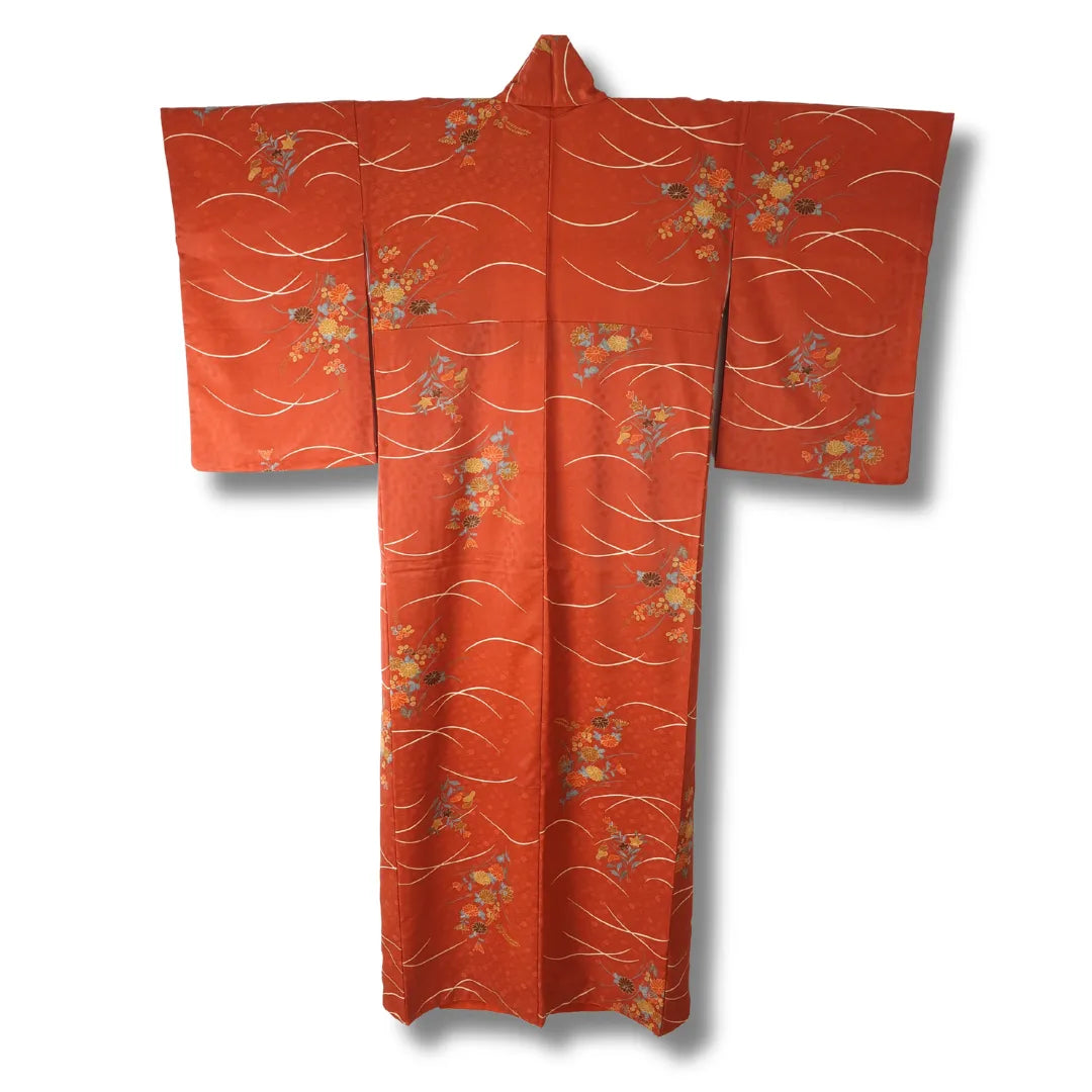 Rückseite des Kimono mit durchgehendem Muster