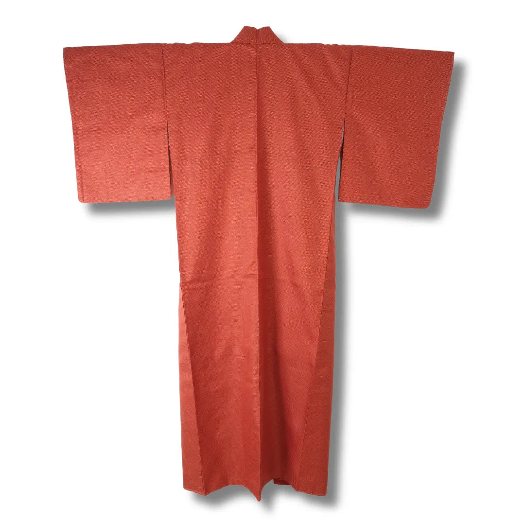 Rückansicht rotbrauner Vintage Kimono