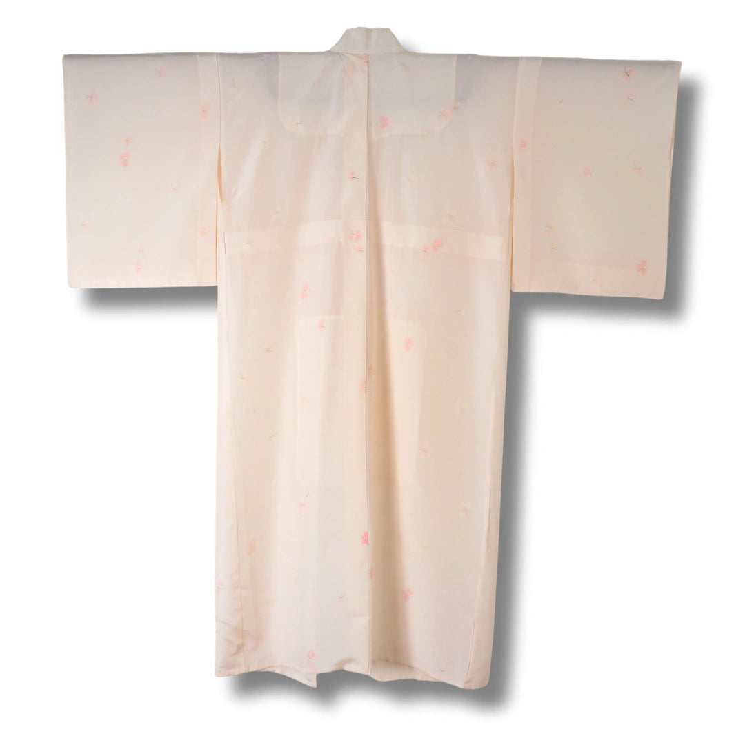 Vintage Damen Naga-Juban Rosa mit dezenten Blumen