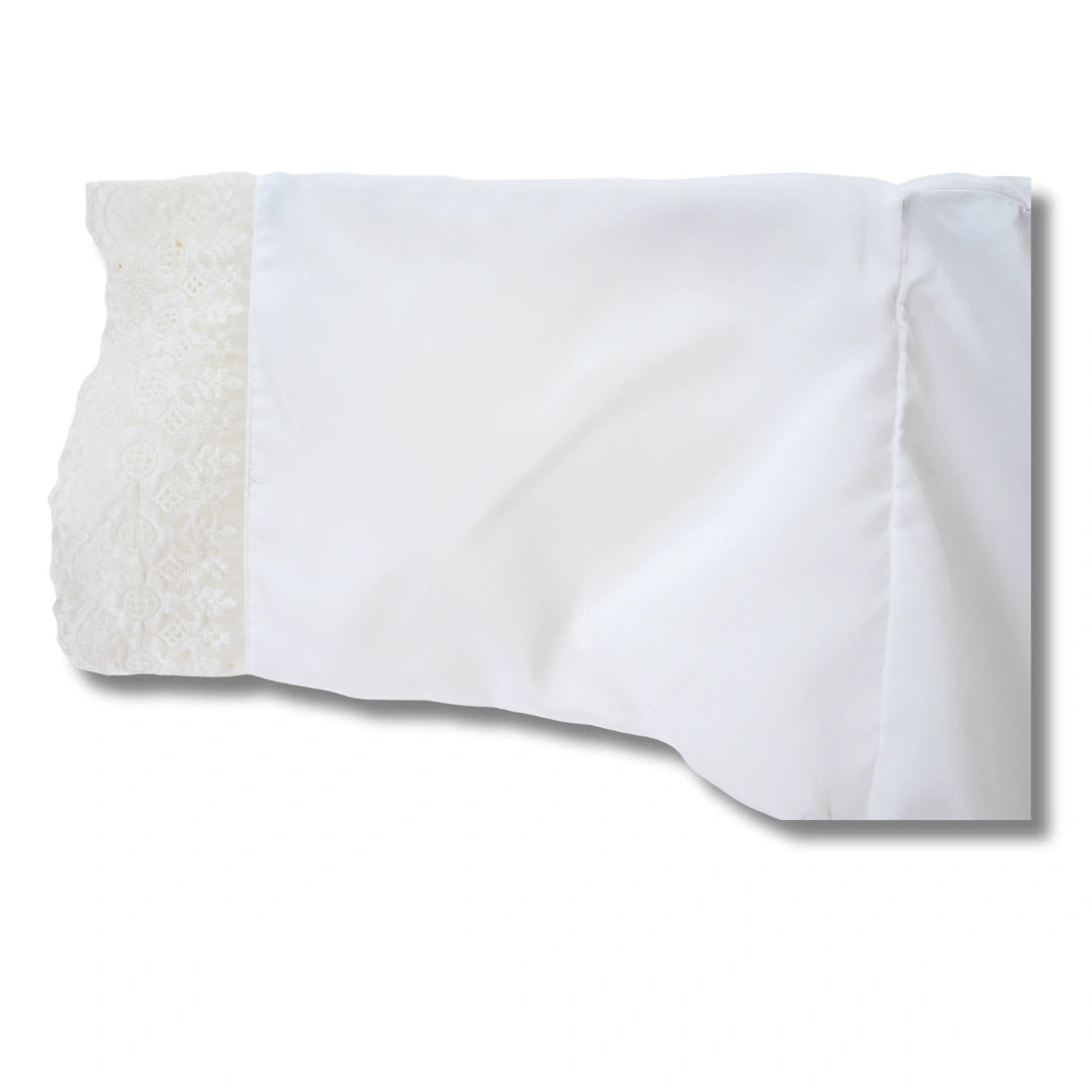 Vintage Damen Juban weiß mit Spitze