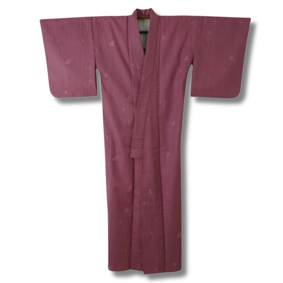 Vintage Damen Kimono Dunkelrot