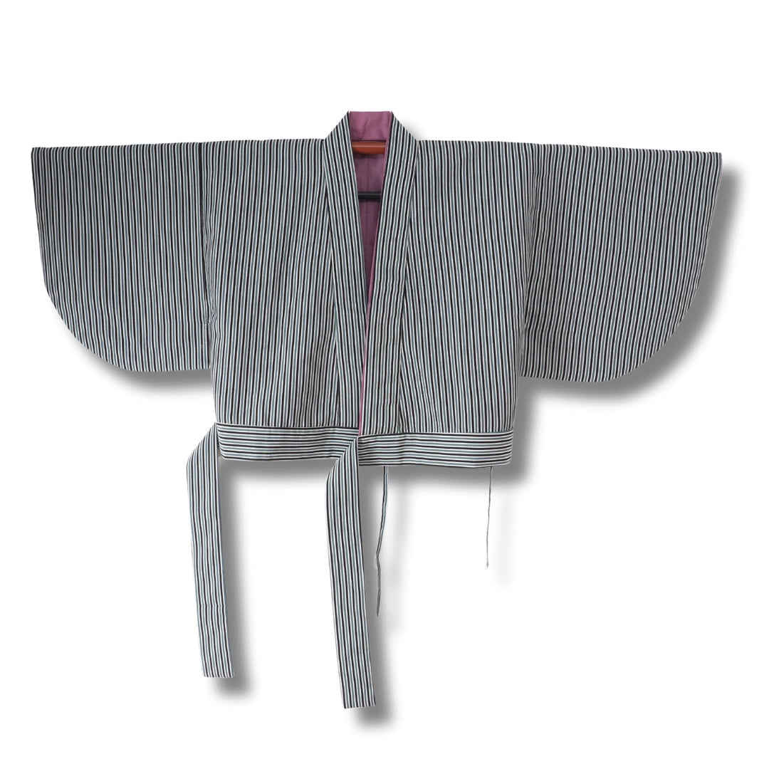 Vintage Ensemble Damen (Haori & Wickelrock) gestreift