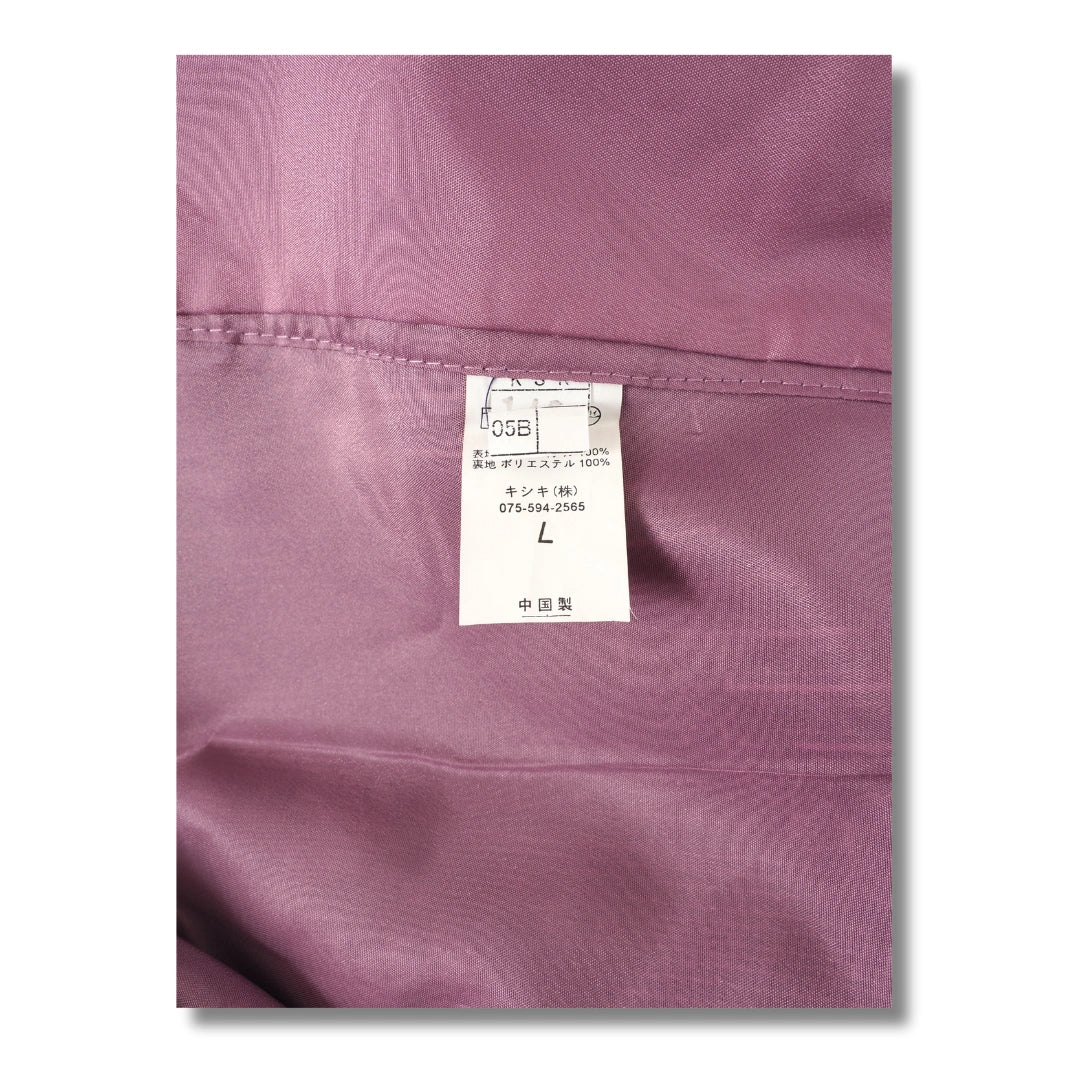 Vintage Ensemble Damen Haori & Wickelrock Lila