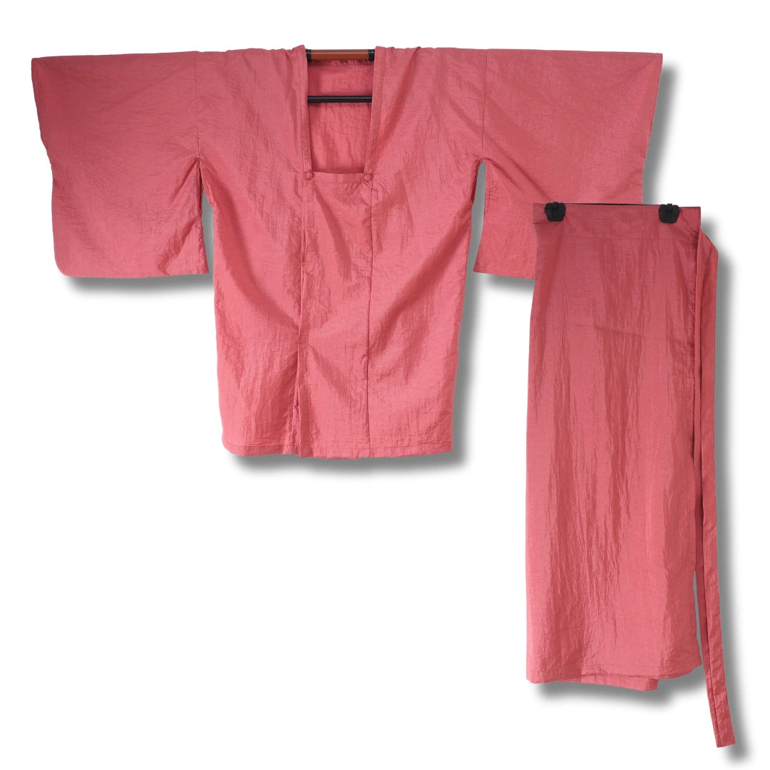 Vintage Ensemble Damen Michiyuki & Wickelrock dunkelrosa