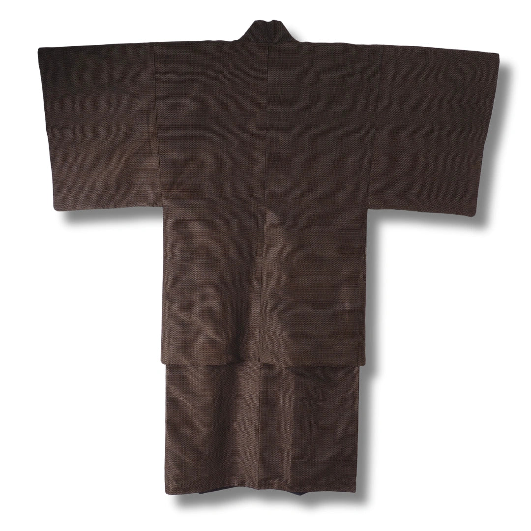 Vintage Herren Ensemble (Kimono & Haori Set) – Braun
