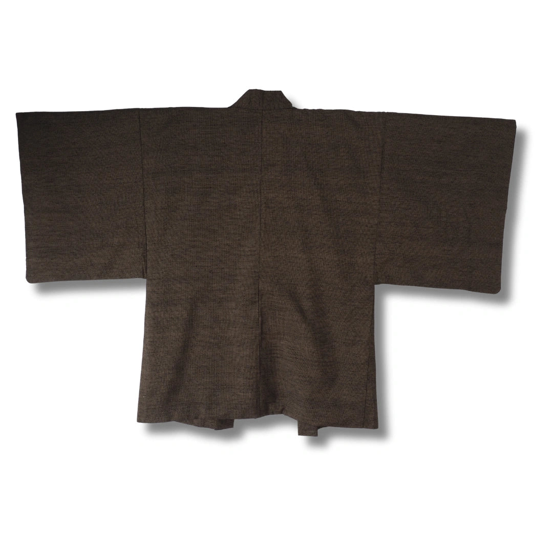 Vintage Herren Ensemble (Kimono & Haori) Braun