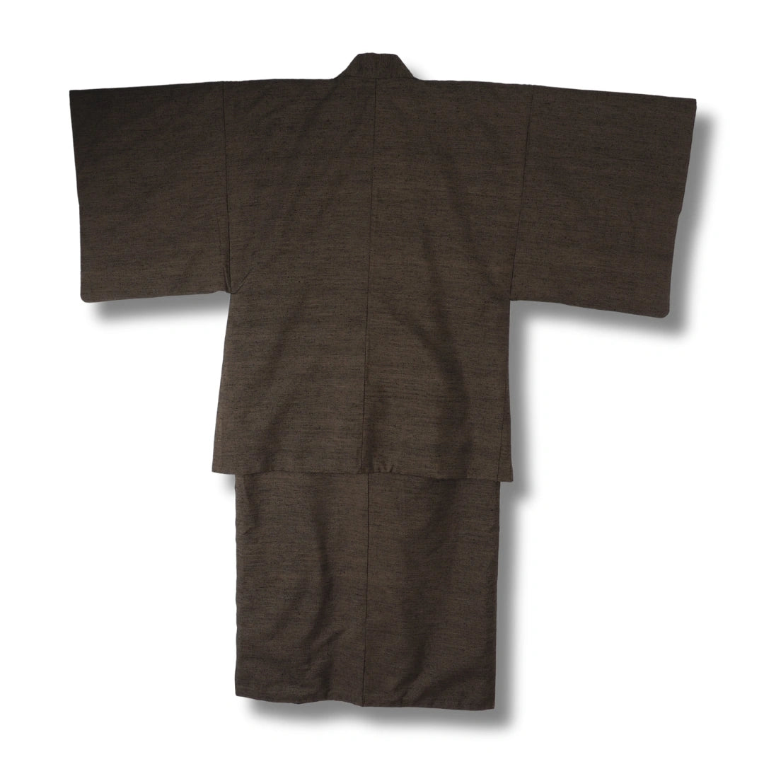 Vintage Herren Ensemble (Kimono & Haori) Braun