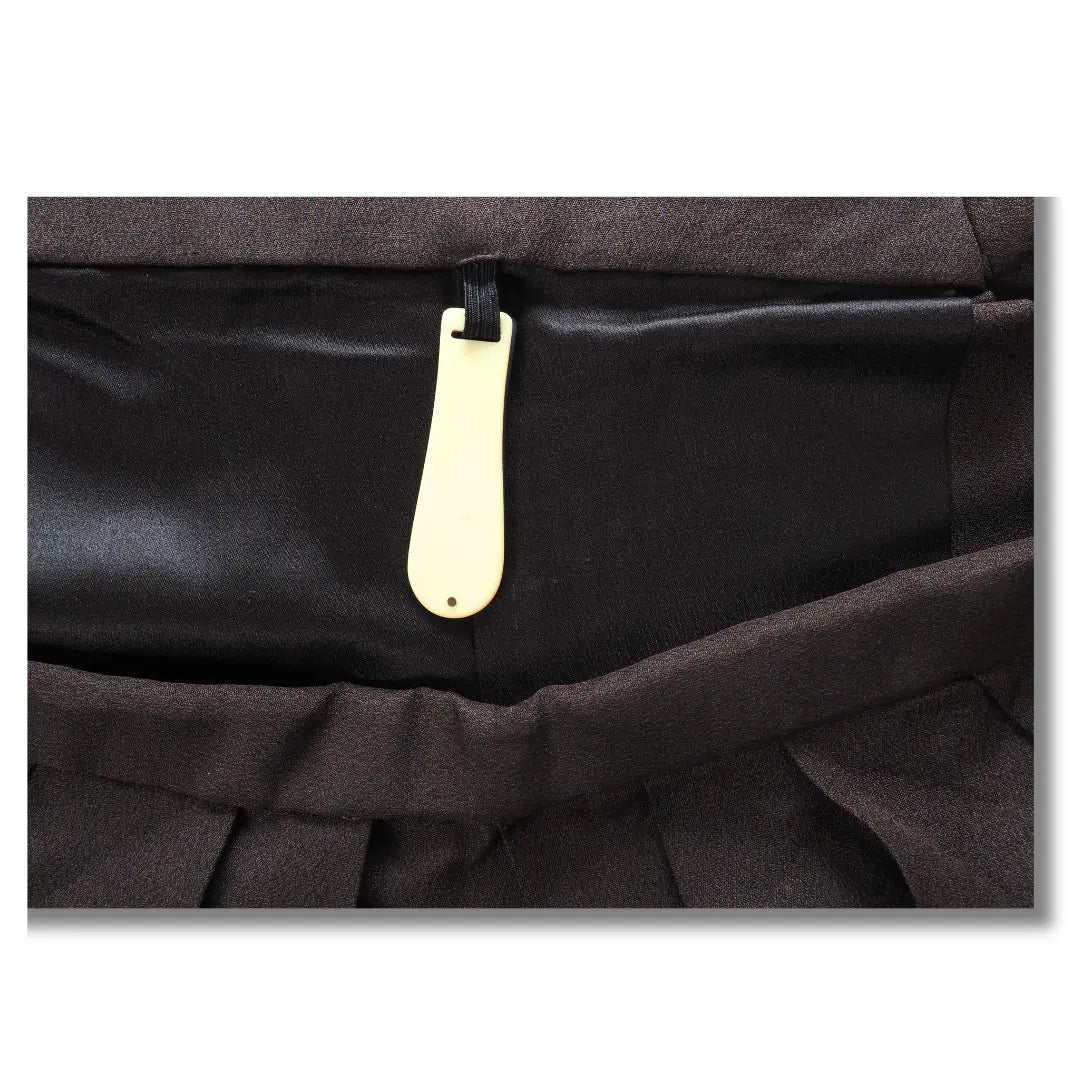 Detail Bund innen Hakama dunkelbraun