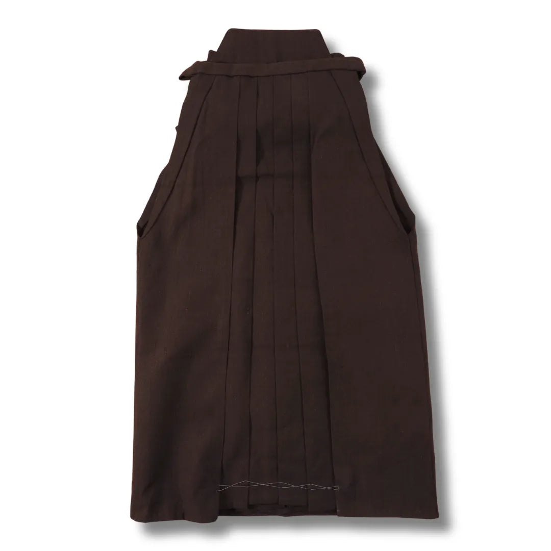 Vintage Hakama dunkelbraun einfarbig Vorderansicht