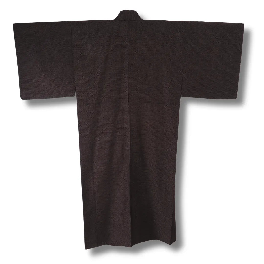 Brauner Herren Kimono Rückansicht 