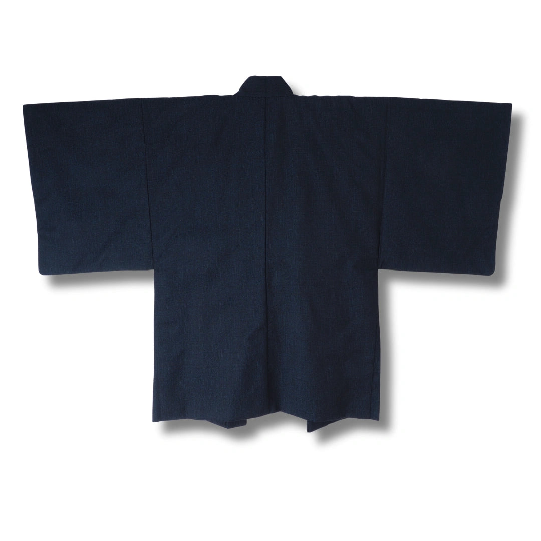 Vintage Herren Haori dunkelblau mit Muster innen