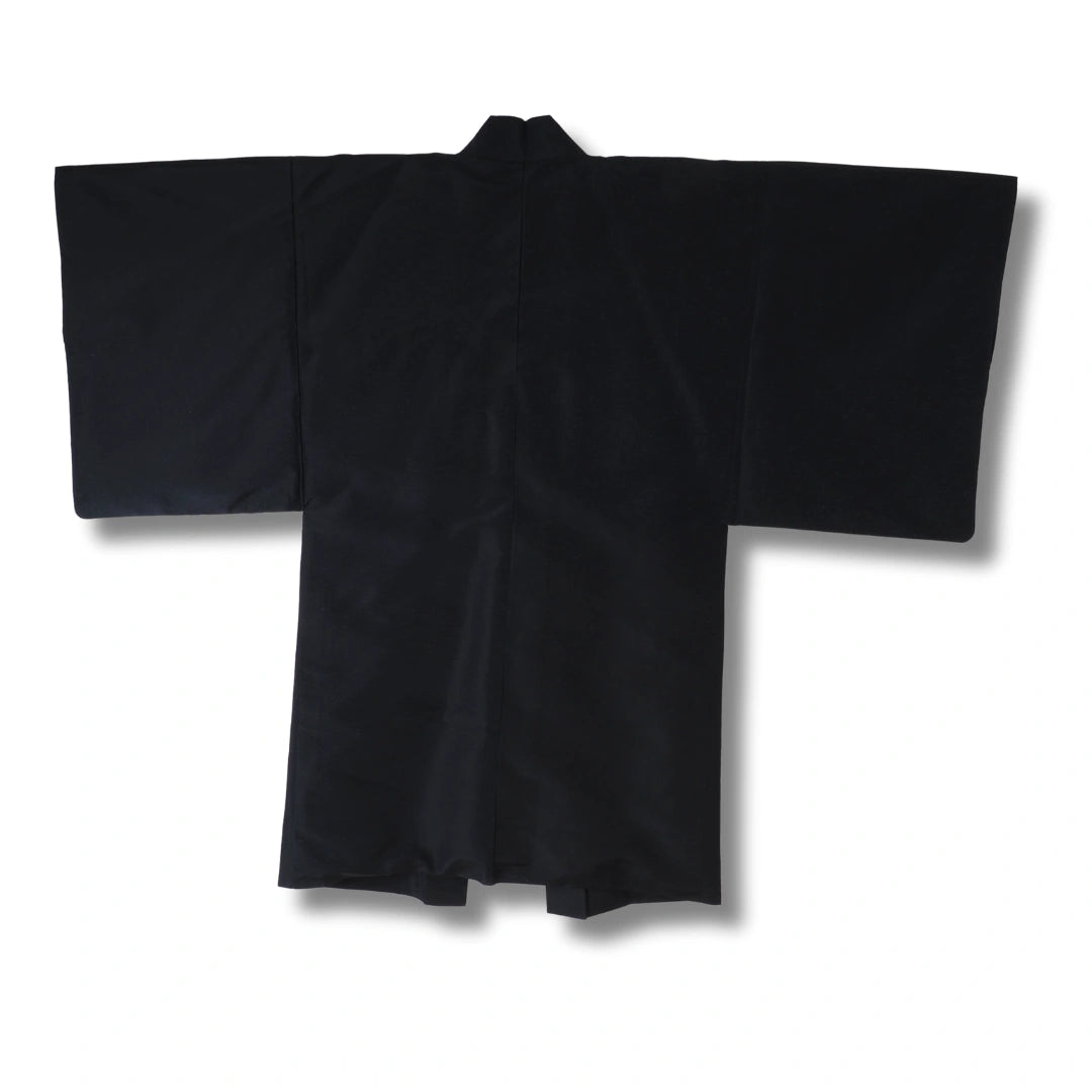 Vintage Herren Haori Dunkelblau mit gestreifter Innenseite