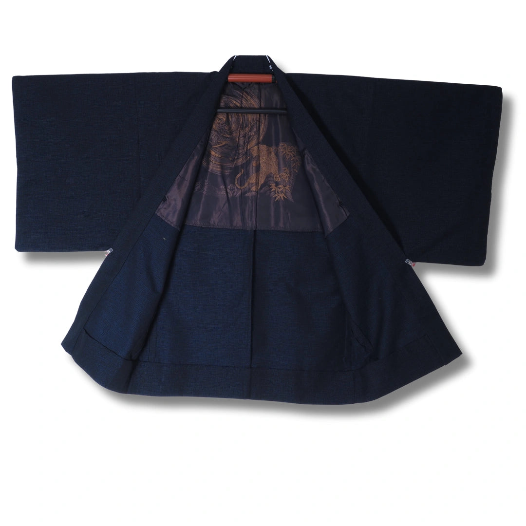 Vintage Herren Haori Dunkelblau mit Tiger
