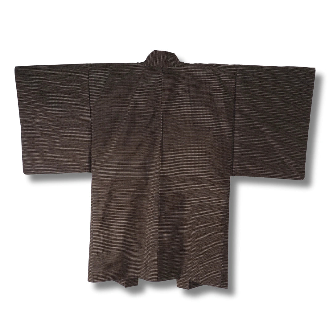 Vintage Herren Haori Grau-Braun mit Fuji