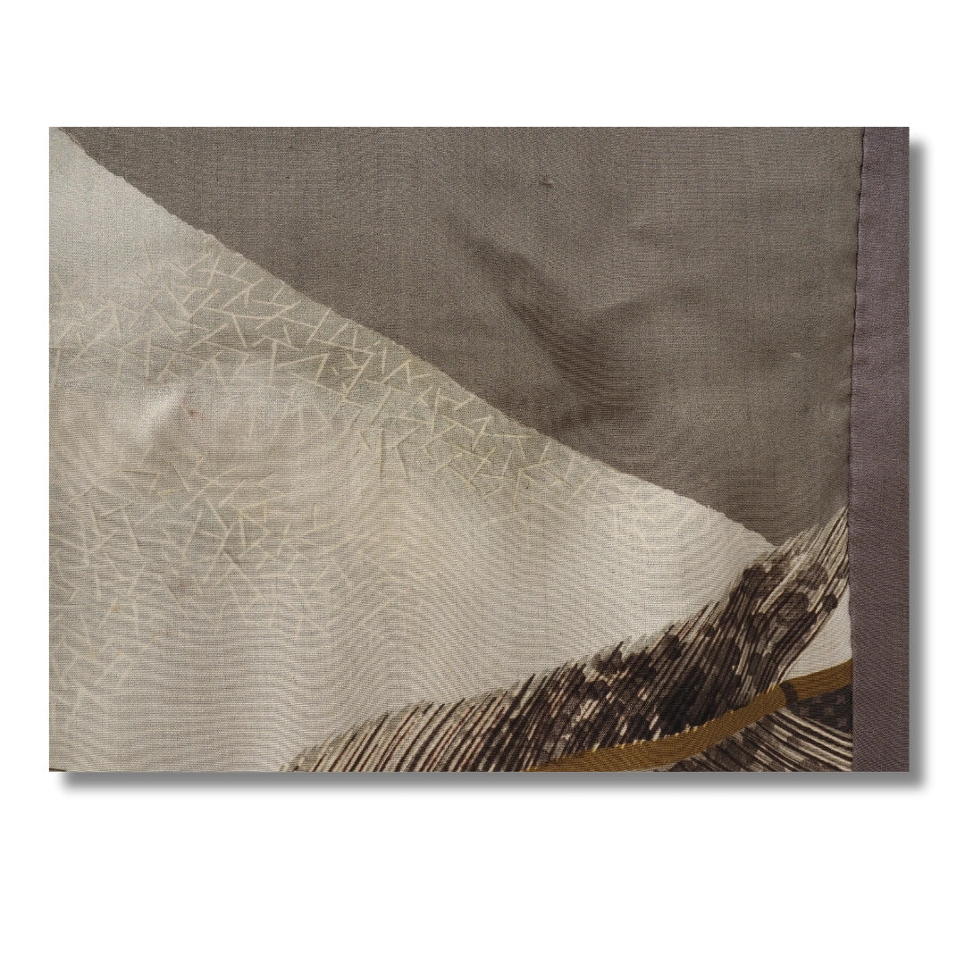 Vintage Herren Haori hellbraun mit Drachenmotiv