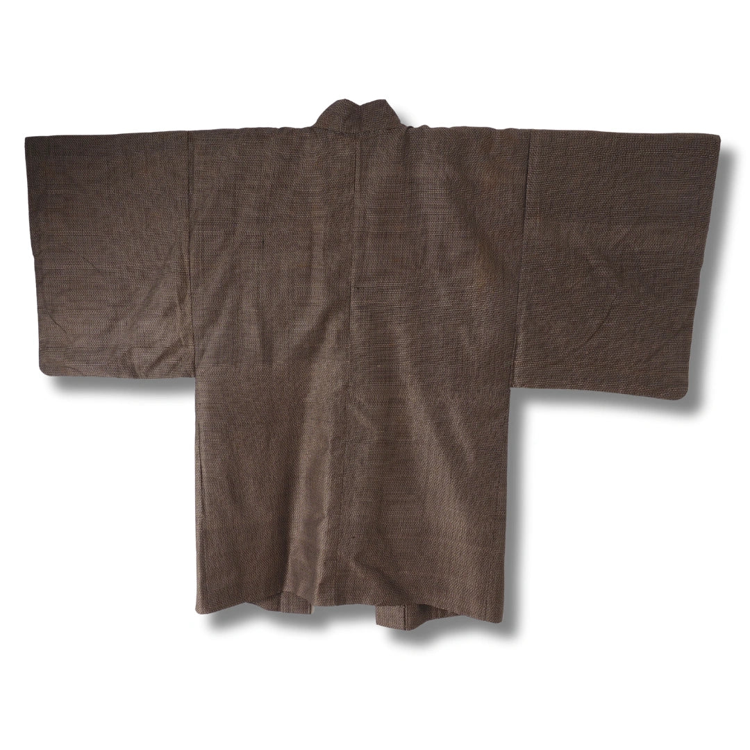 Vintage Herren Haori hellbraun mit Drachenmotiv