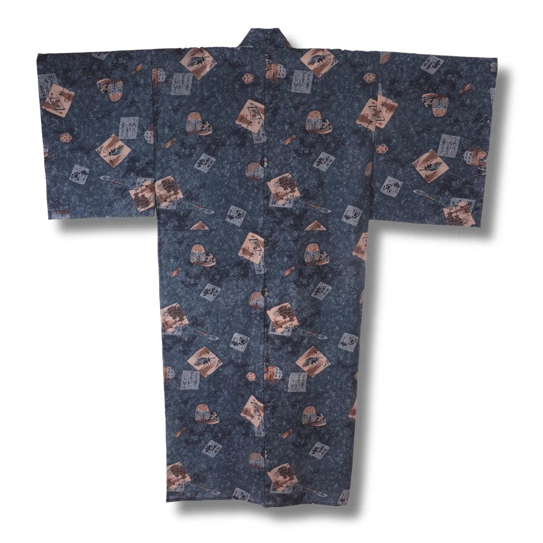 Rückseite des Herren Juban mit traditionellen japanischen Motiven