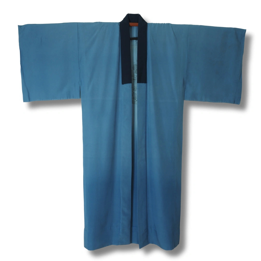 Vintage Herren Juban blau Fuji