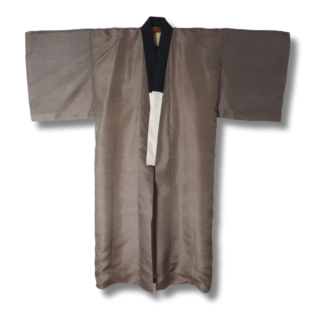 Vintage Herren Juban Grau mit Adlermotiv