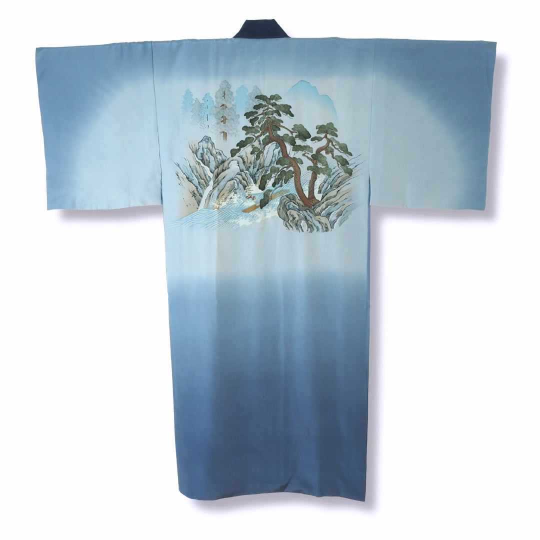 Vintage Herren Juban hellblau