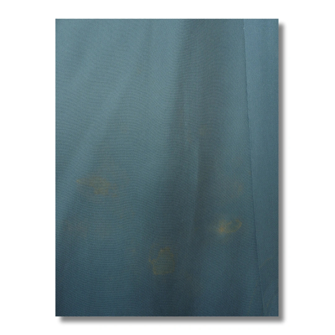 Vintage Herren Juban hellblau Schriftrolle