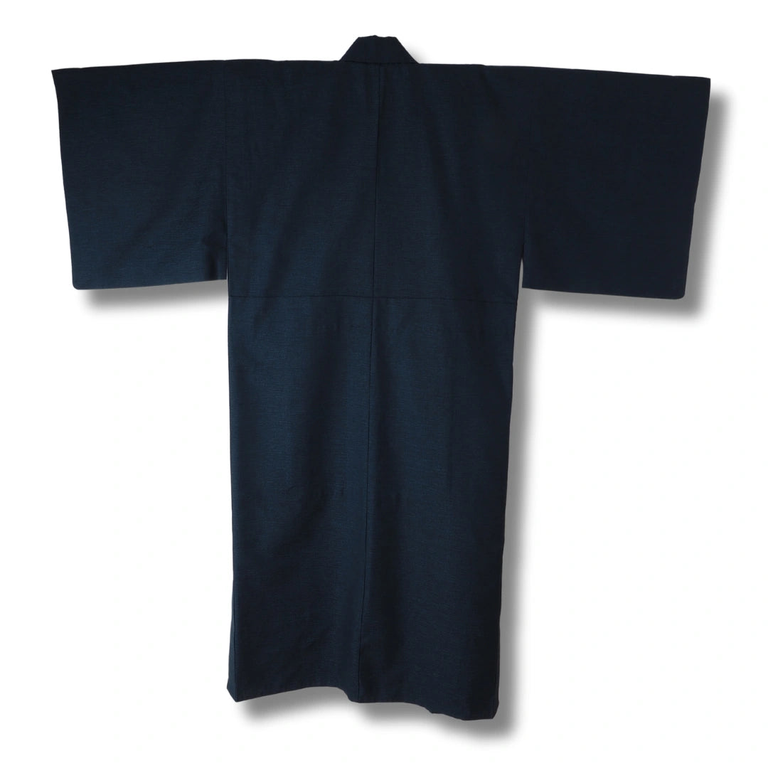 Vintage Herren Ensemble (Kimono & Haori Set) dunkelblau