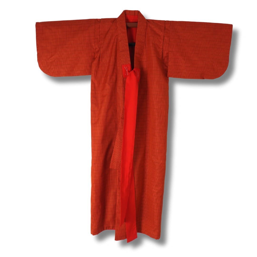 Vintage Kinder Kimono Rot (Gr. 116 - 128)