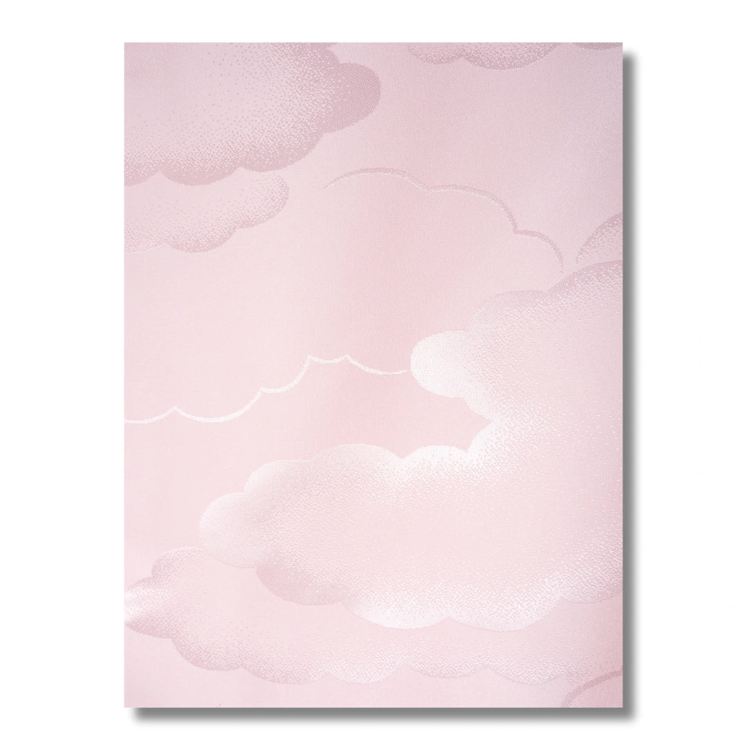 Vintage Kinder Juban in Rosa mit Wolkenmuster (Gr. 122 - 134)