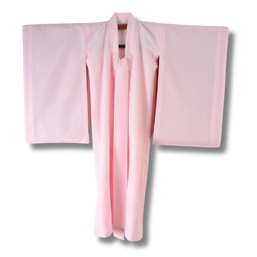 Vintage Kinder-Juban Rosa mit Streifenmuster (Größe 128–140)