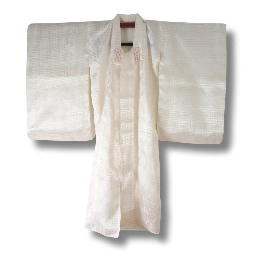 Vintage Kinder Furisode Juban Weiß (Gr. 122 - 134)
