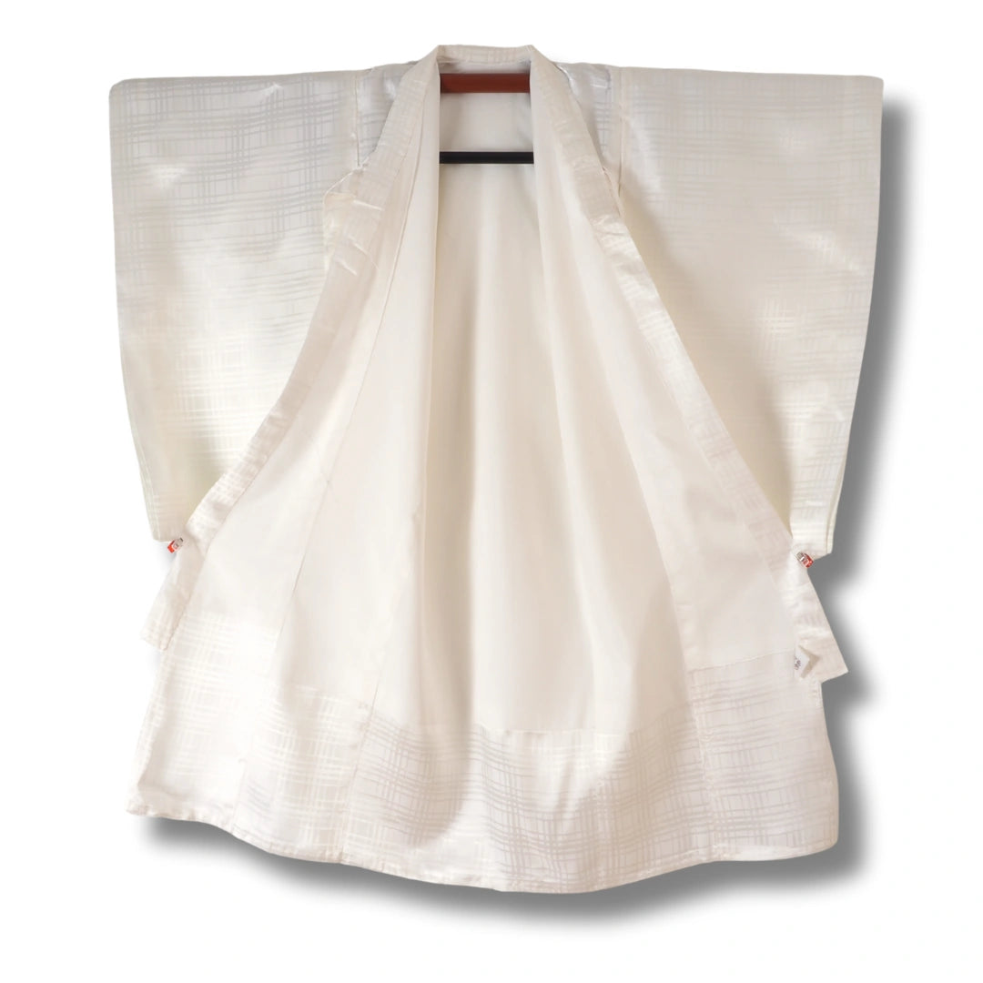 Vintage Kinder Furisode Juban Weiß (Gr. 122 - 134)