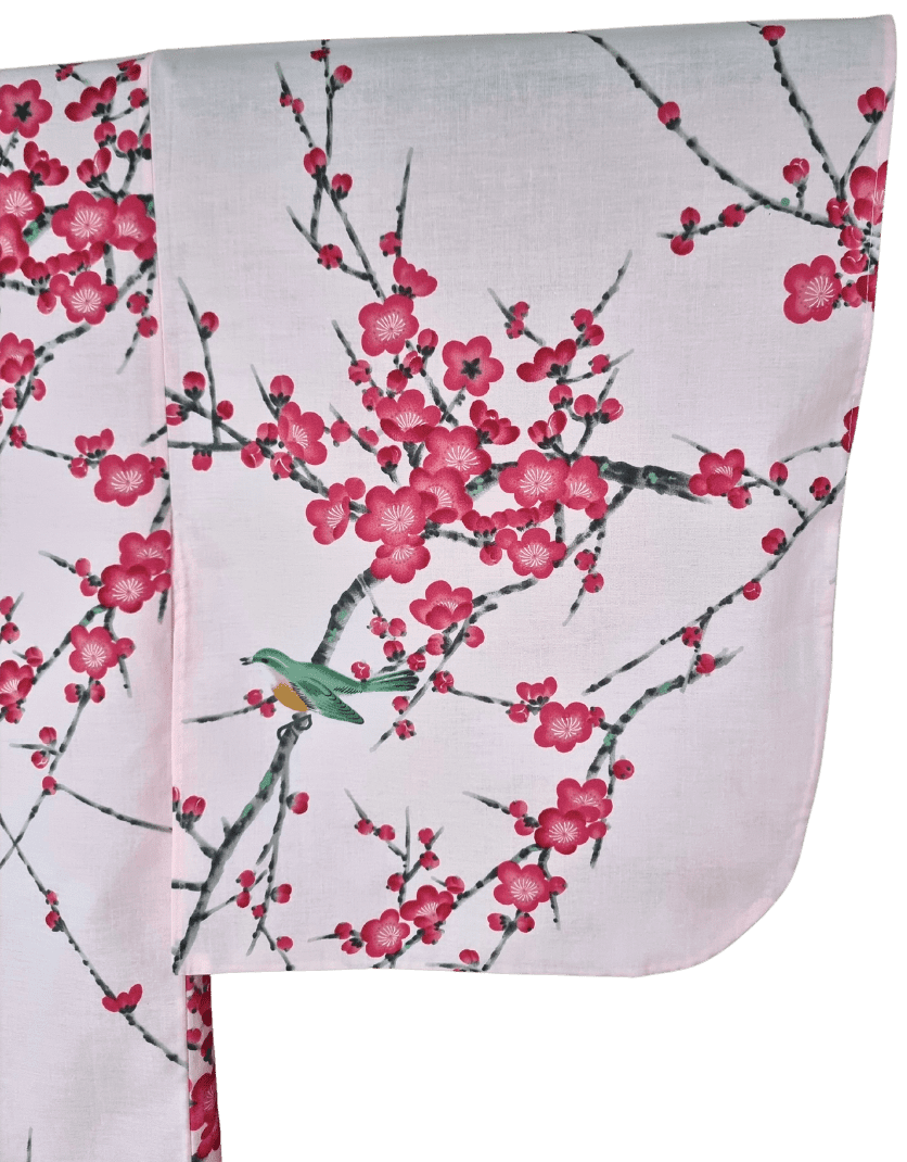 Yukata Damen Rosa Ume