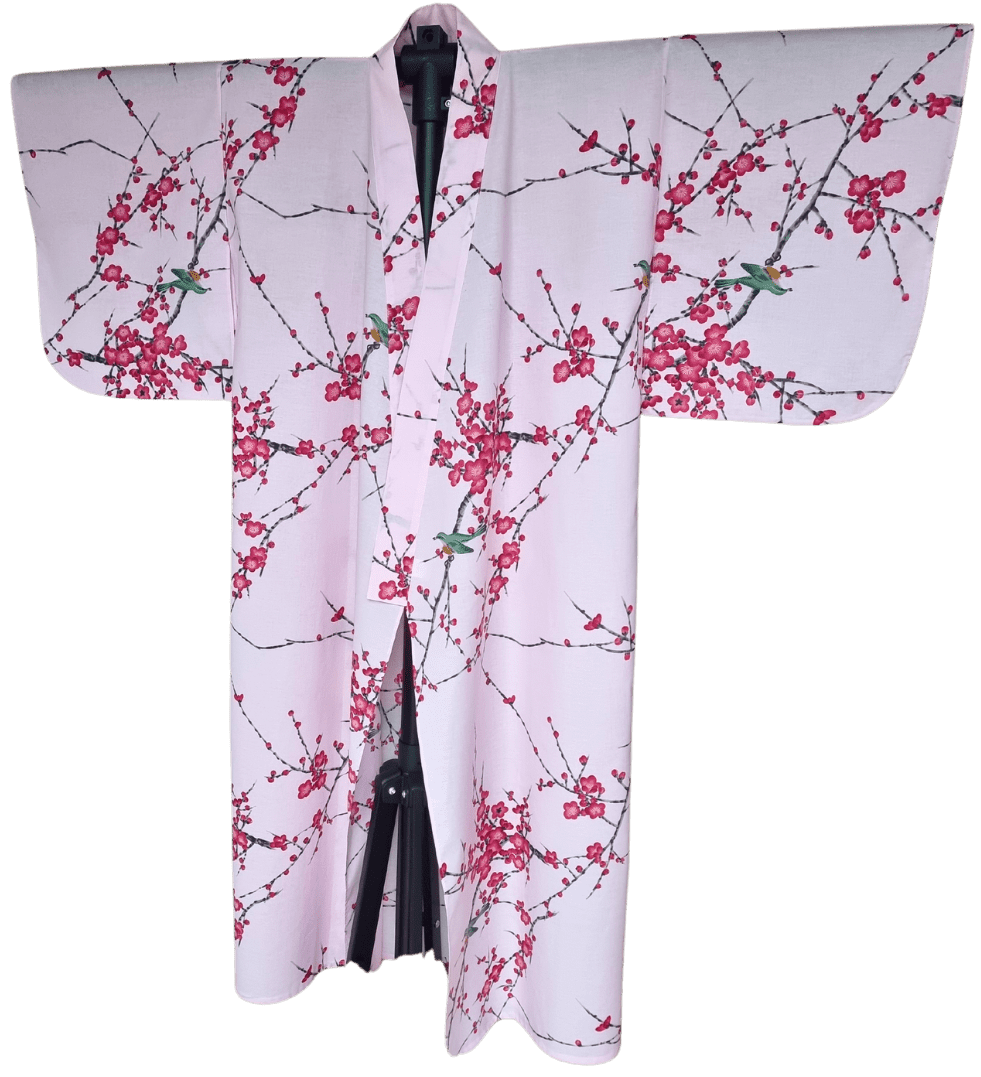 Yukata Damen Rosa Ume