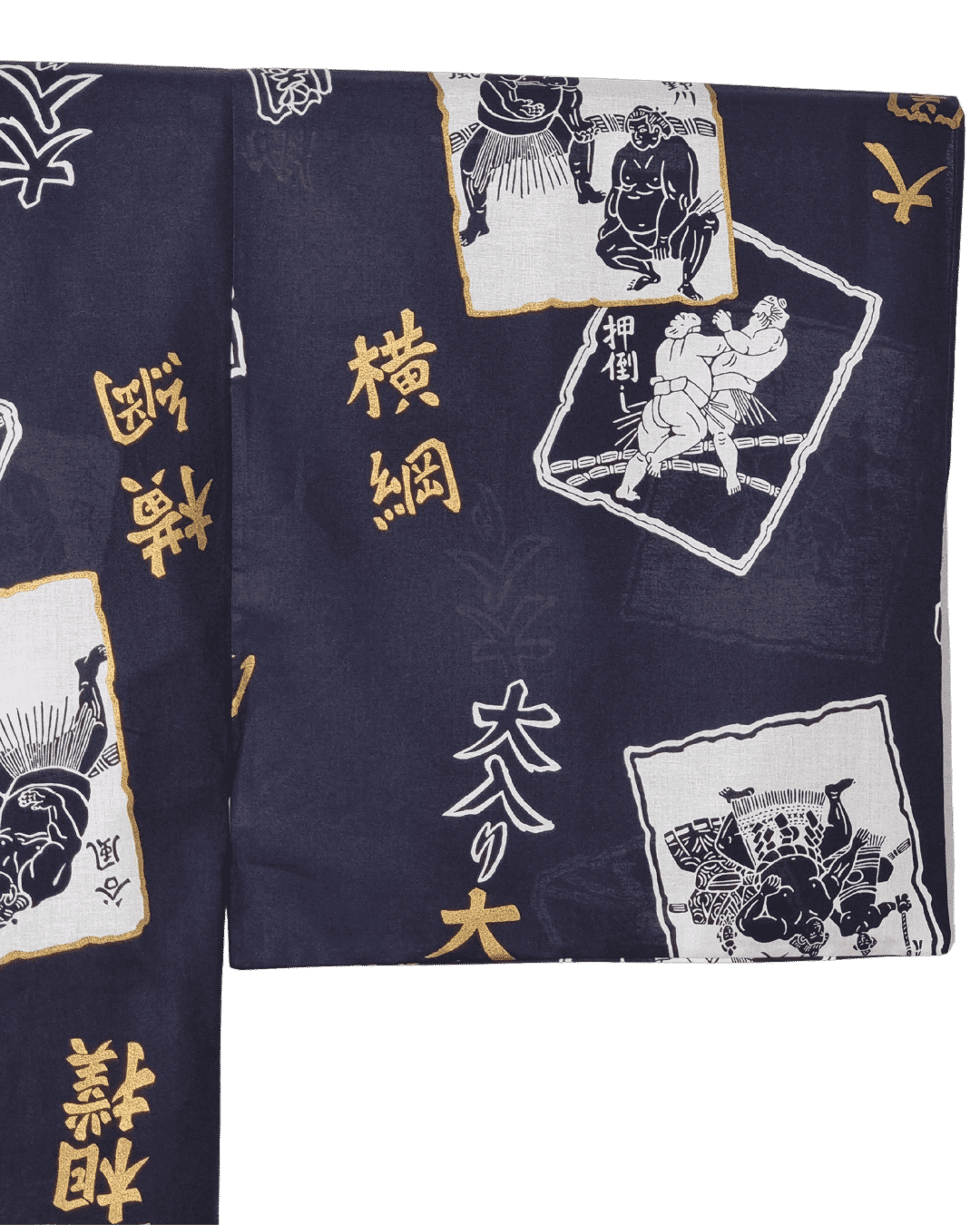 Yukata Herren Sumoringer blau inkl. Obi