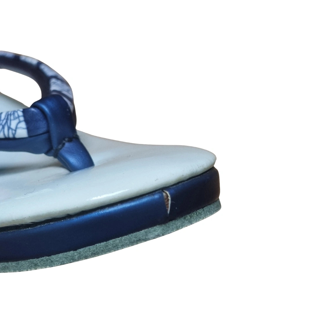Vintage Zori Weß Blau Gr. 37 ungetragen