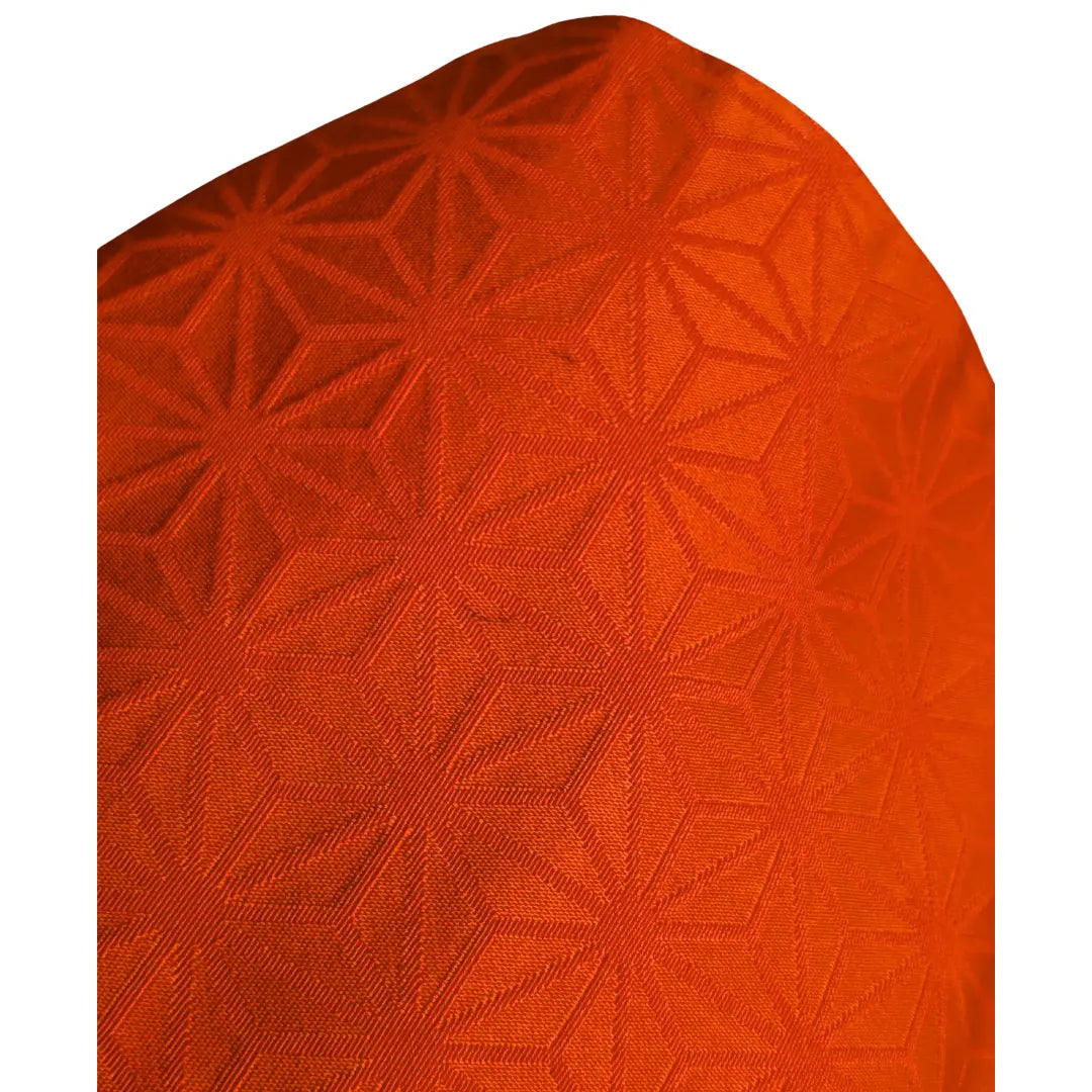 Gebrauchsspuren auf der orangefarbenen Seite des Vintage Hanhaba Obi.