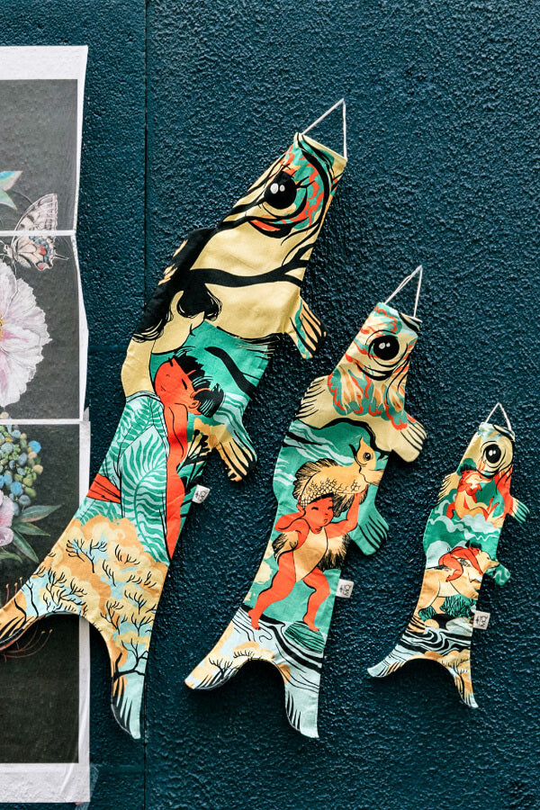 Koinobori Größe M, S und mini Kintarō #farbe_Kintarō